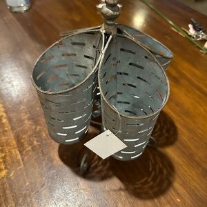 💚Rustic Metal Organizer💚 ROTATING